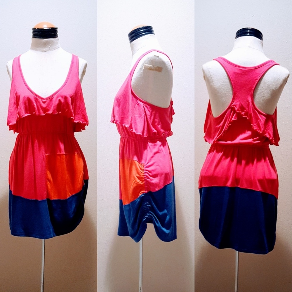 Super Soft Summer Colorblock Dress / Coverup 💕